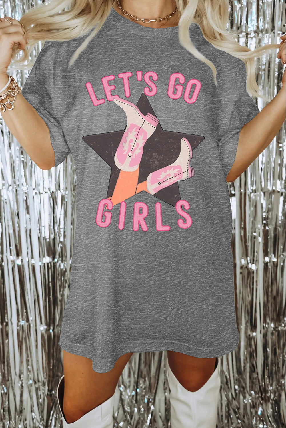 Lets Go Girls Western Graphic Tee