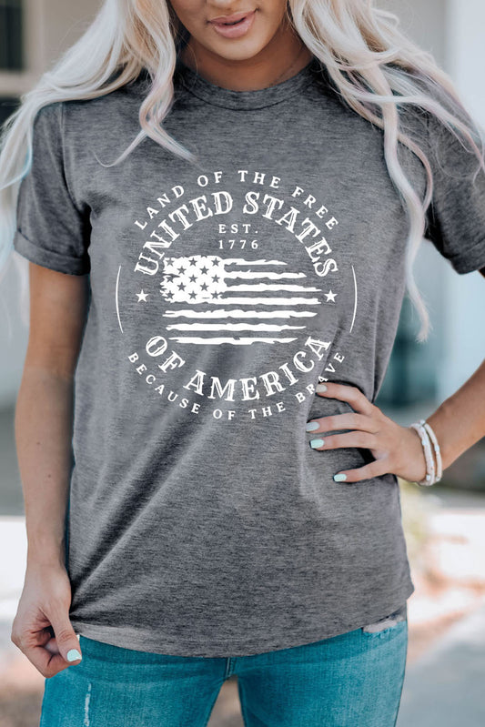 United States Of America Flag Graphic T-Shirt