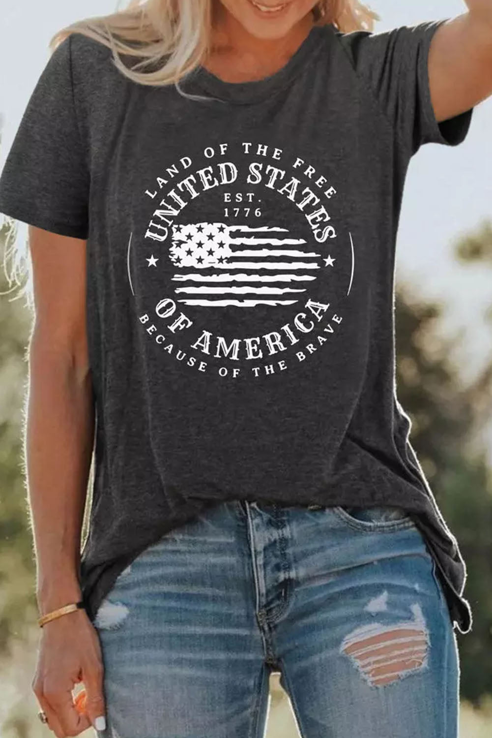 United States Of America Flag Graphic T-Shirt