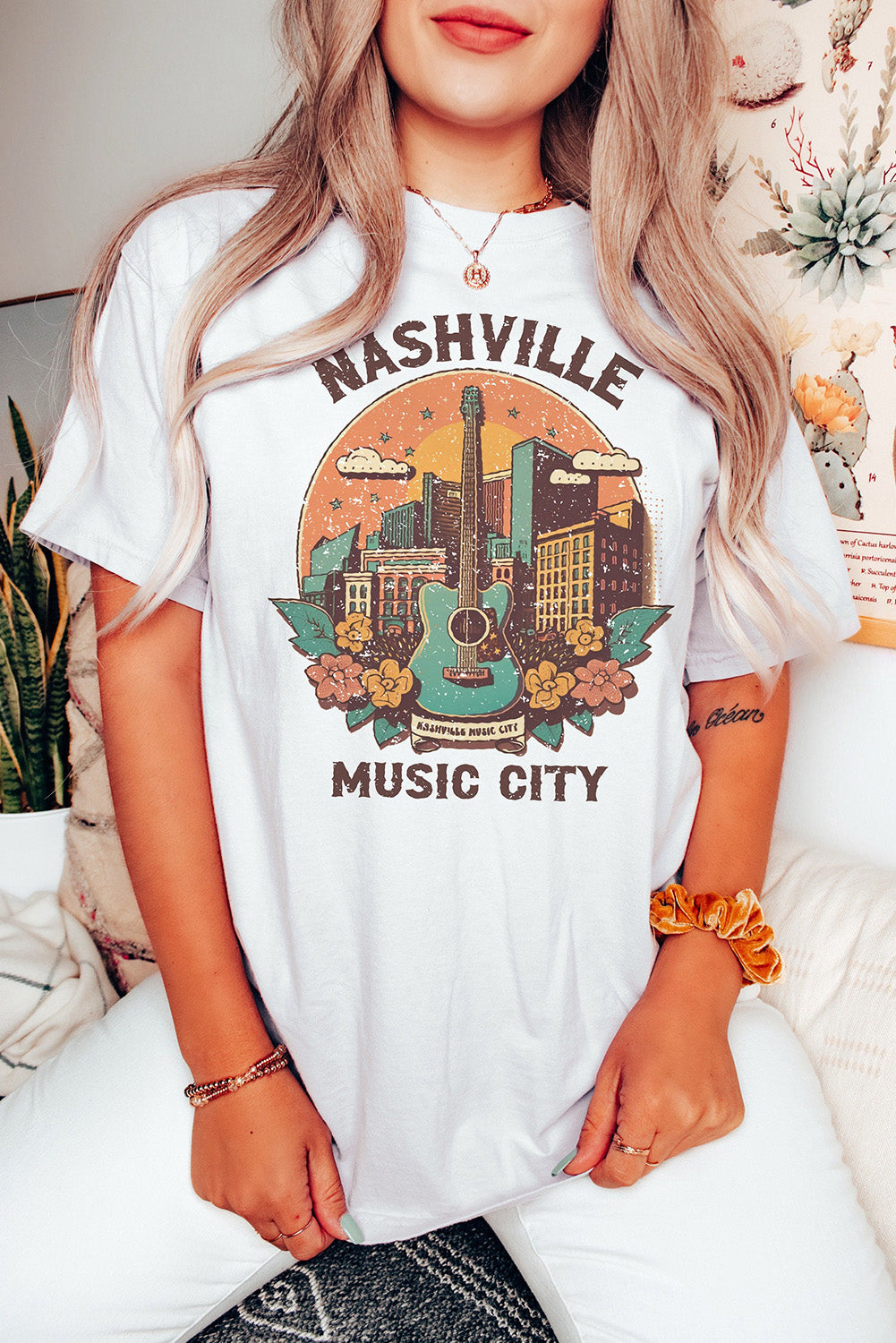 Nashville Music City Graphic Short Sleeve Tee