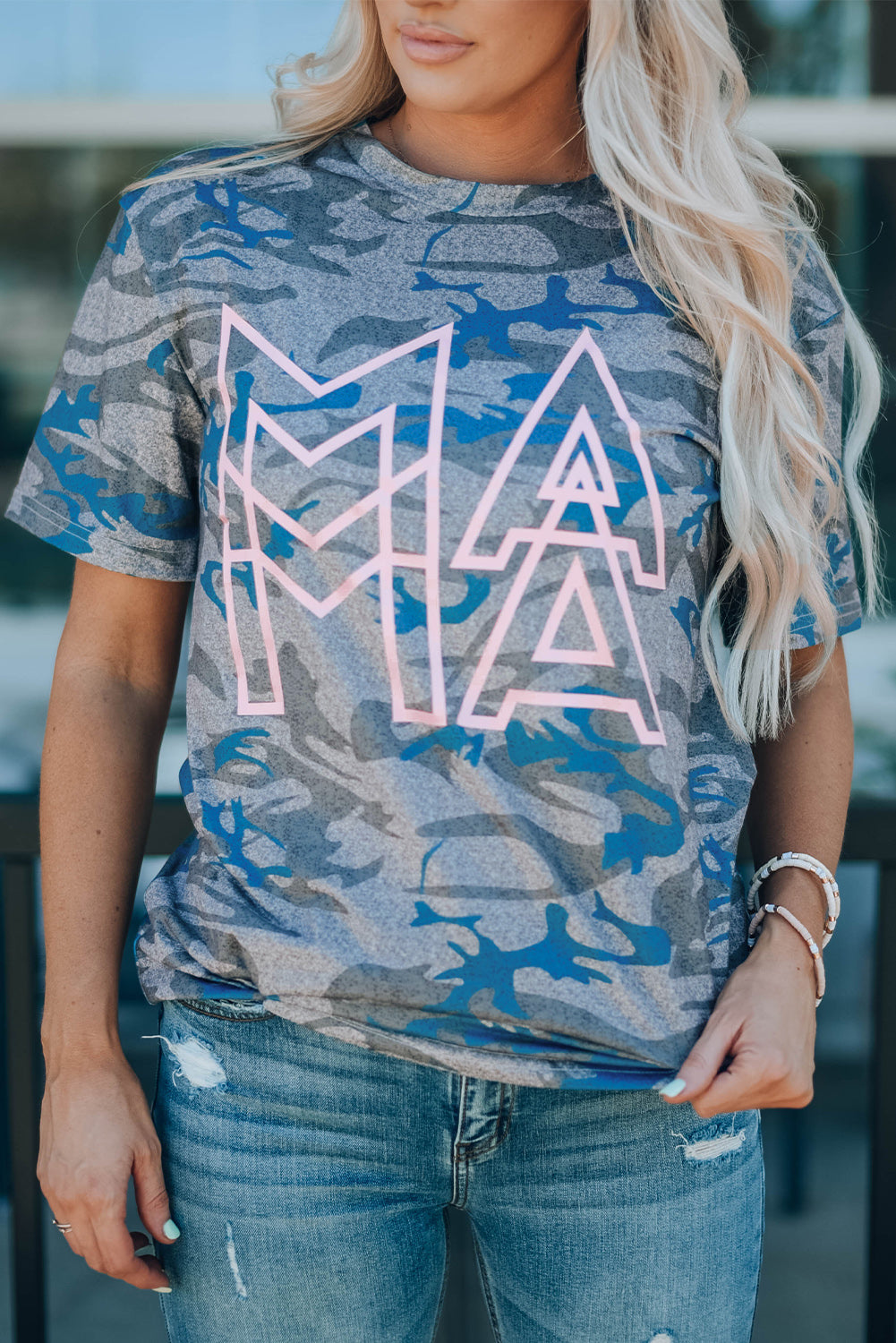 MAMA Graphic Modern Camo Tee