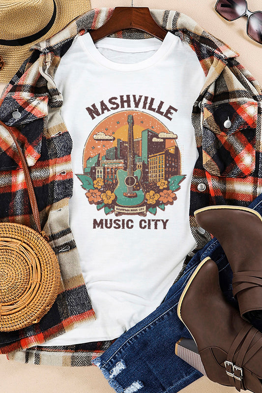 Nashville Music City Graphic Short Sleeve Tee