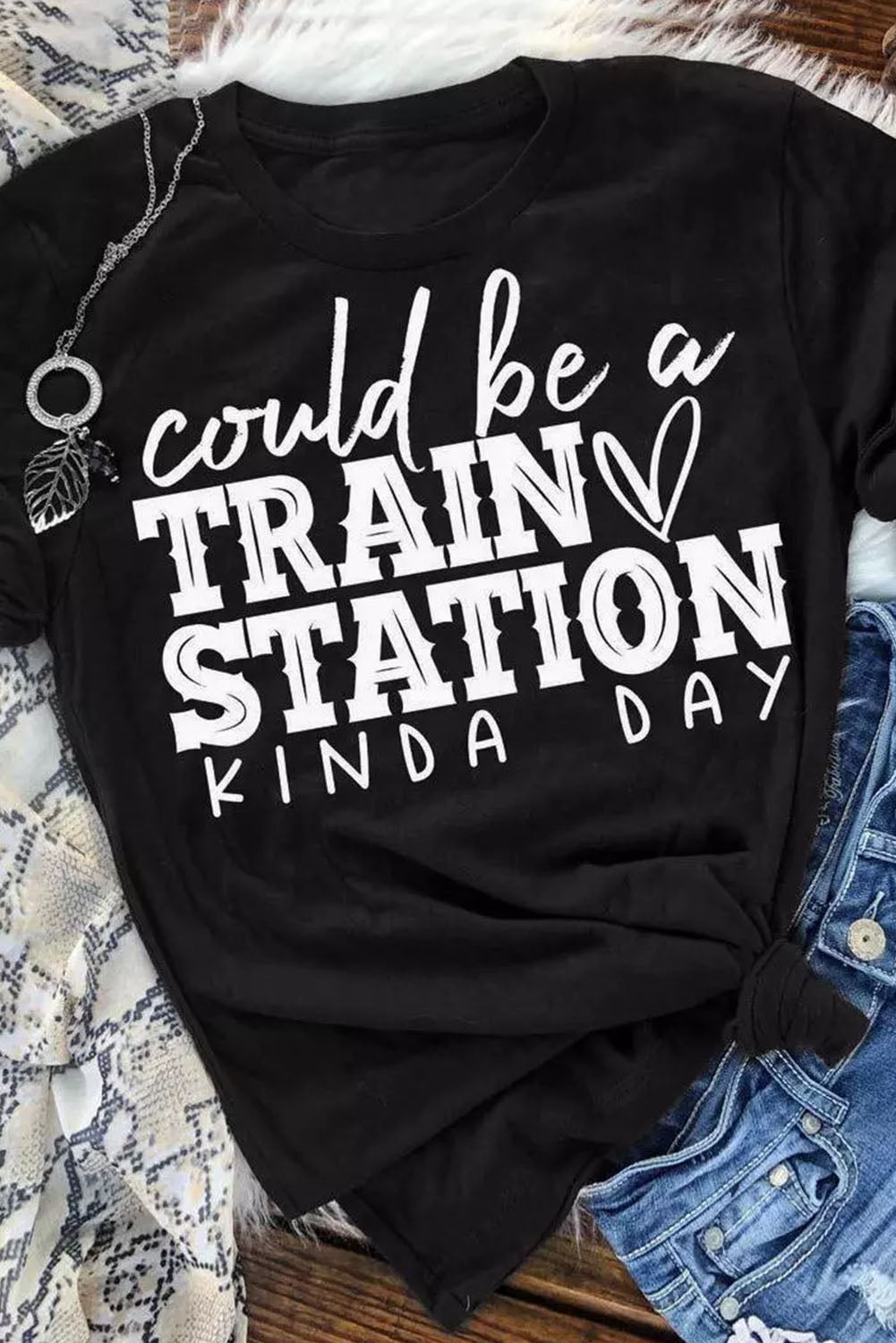 Could be a TRAIN STATION KINDA DAY Graphic Tee