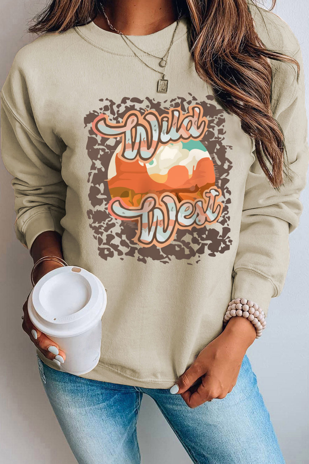 Wild West Graphic Pullover Sweatshirt