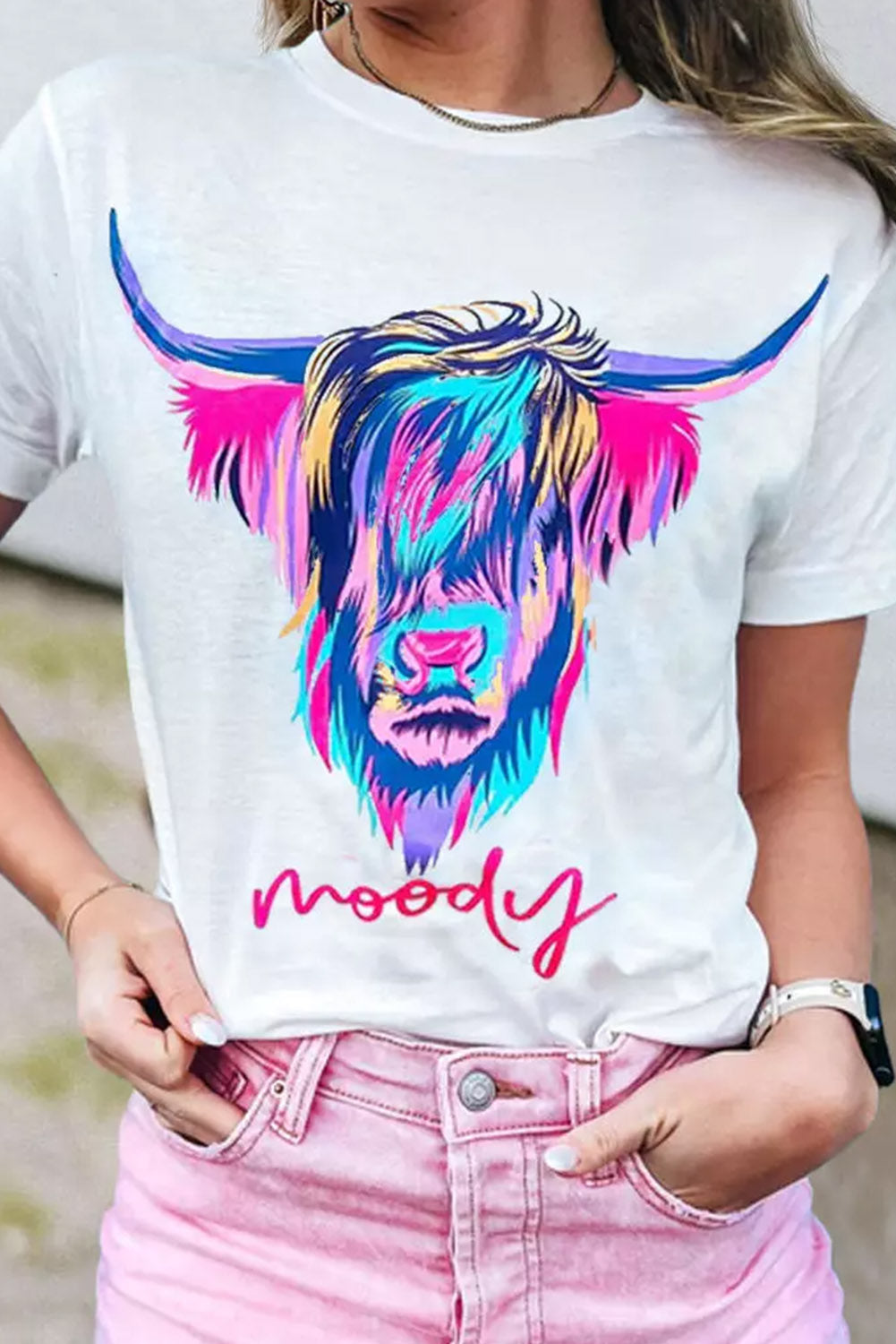 Highland Heifer Moody Graphic T-shirt